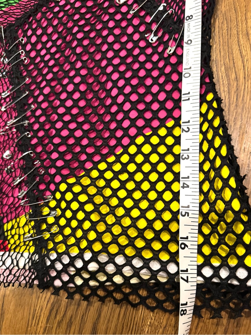 NWT - DSQUARED Green Yellow Black Mesh-Detail T-Shirt XS Luxury High Fashion - Picture 10 of 14